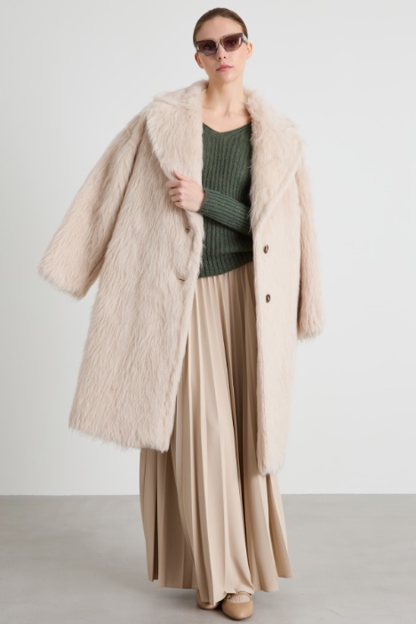 Pleated jersey long skirt Intrend