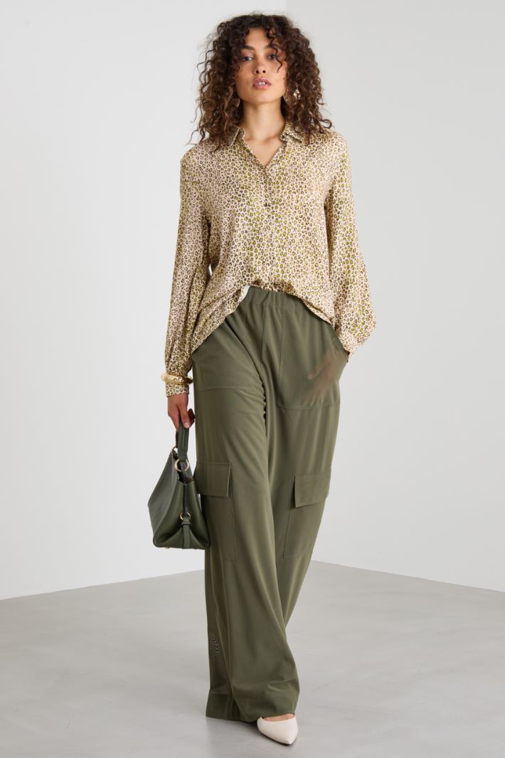 Pantaloni cargo in tulle