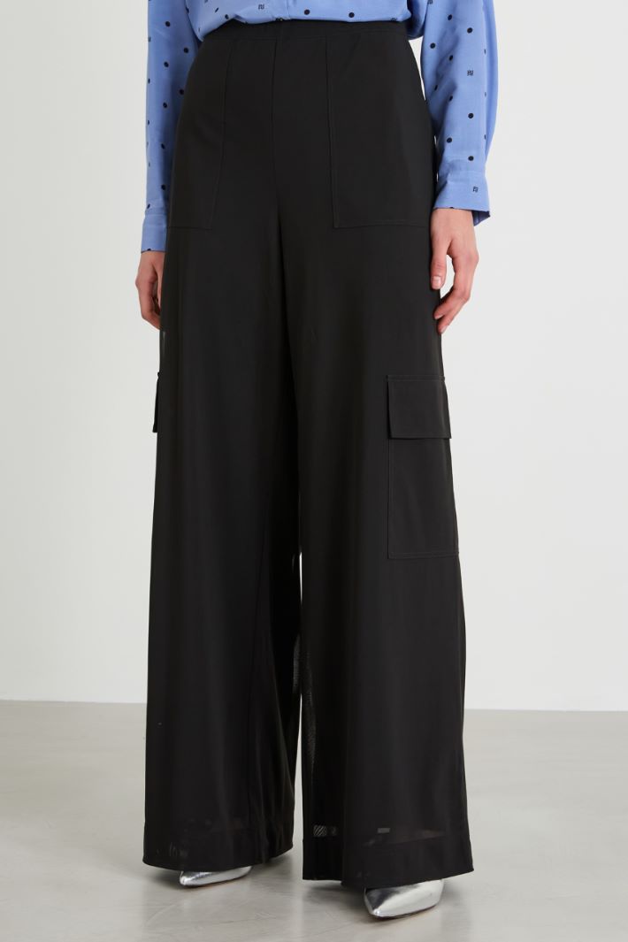 Pantaloni cargo in tulle Intrend - 2