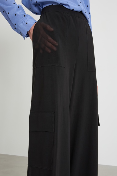 Pantaloni cargo in tulle