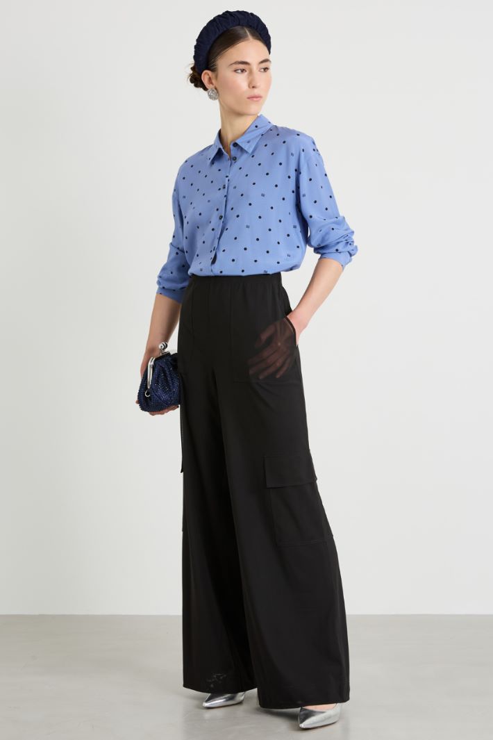 Pantaloni cargo in tulle Intrend