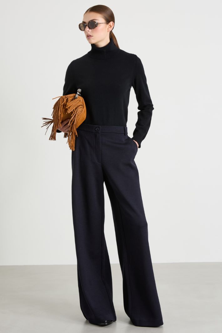 Pantaloni a palazzo in jersey Intrend