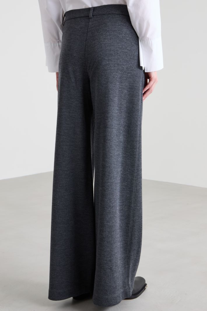 Pantaloni a palazzo in jersey Intrend - 3