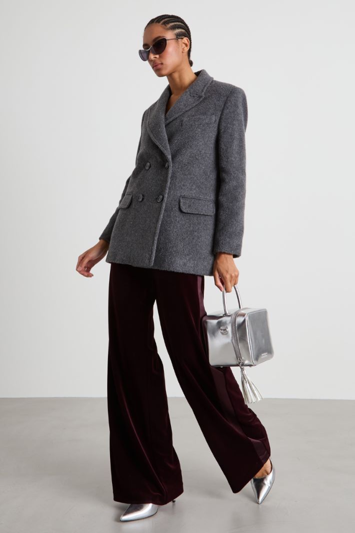Pantaloni a palazzo in velluto Intrend