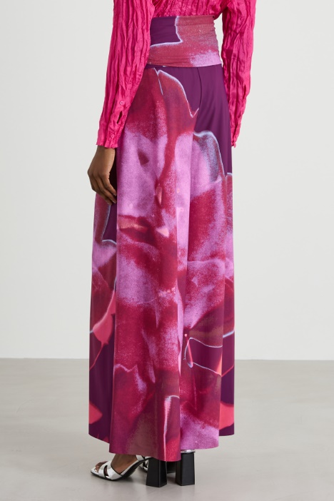 Pantaloni ampi in jersey