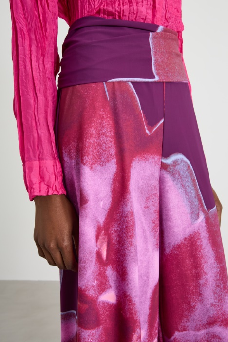 Pantaloni ampi in jersey