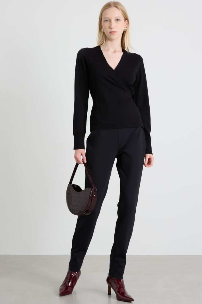 Pantaloni slim in jersey Intrend