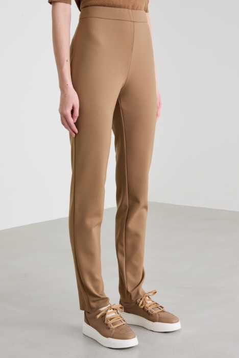 Pantaloni slim in jersey