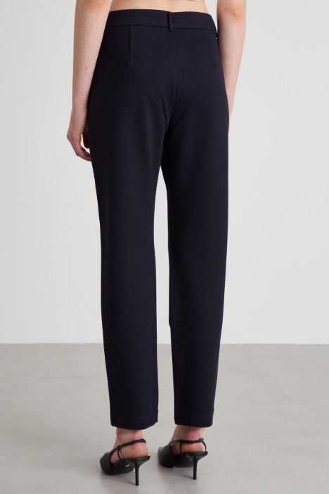 Pantaloni dritti in jersey