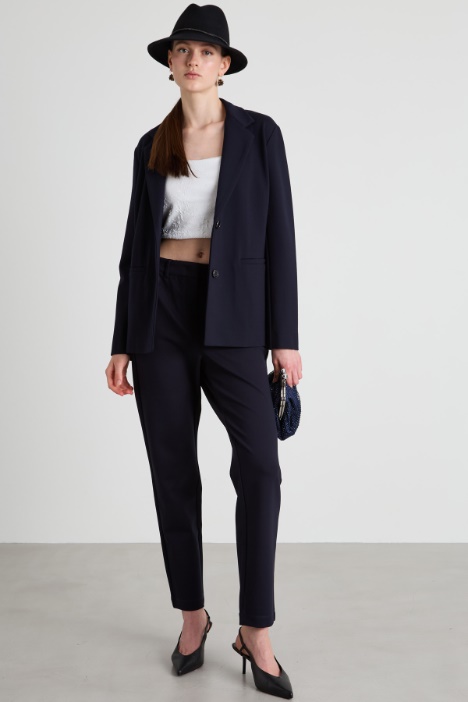 Pantalones rectos de punto Intrend
