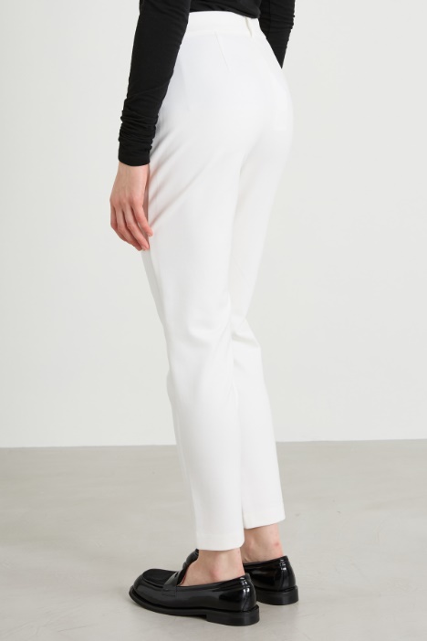 Pantalones rectos de punto