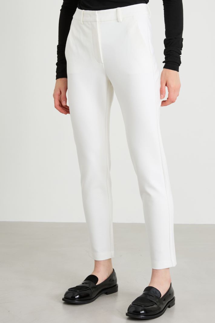 Pantaloni dritti in jersey Intrend - 2