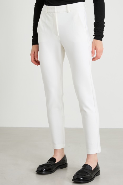 Pantalones rectos de punto