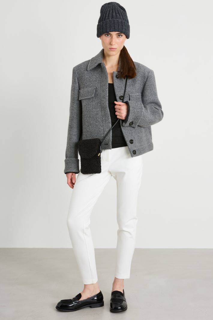 Pantaloni dritti in jersey Intrend