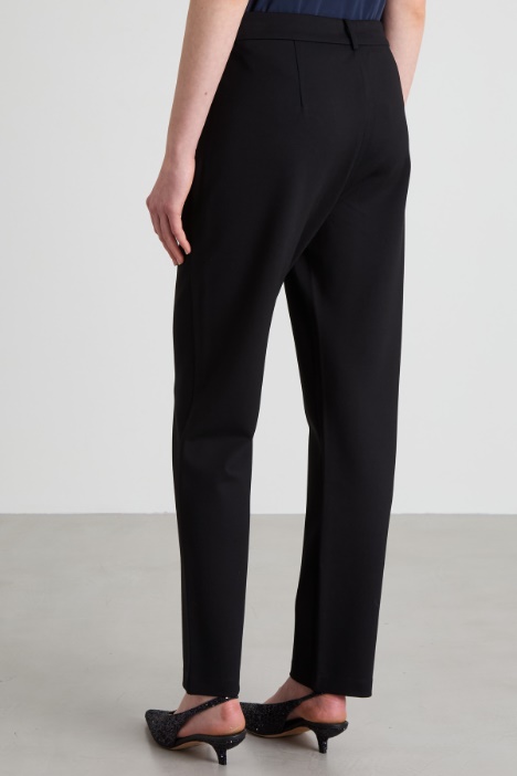 Pantaloni dritti in jersey