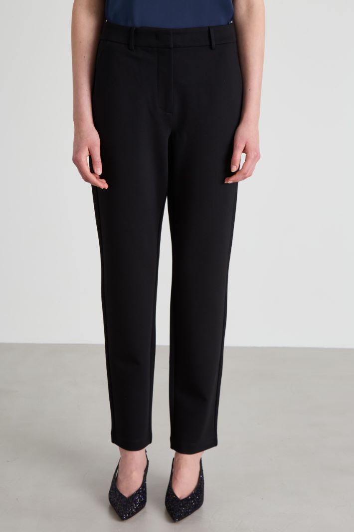 Pantaloni dritti in jersey Intrend - 2
