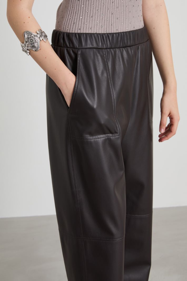 Pantaloni in similpelle Intrend - 4
