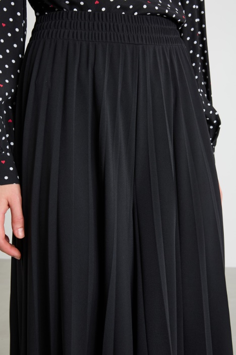 Pantaloni in jersey plissé