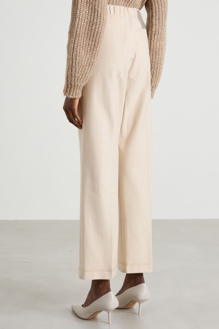 Pantaloni in jersey effetto denim Intrend - 3