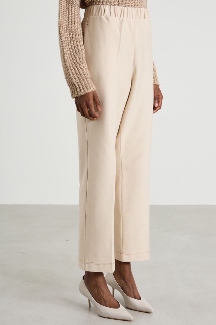 Pantaloni in jersey effetto denim Intrend - 2