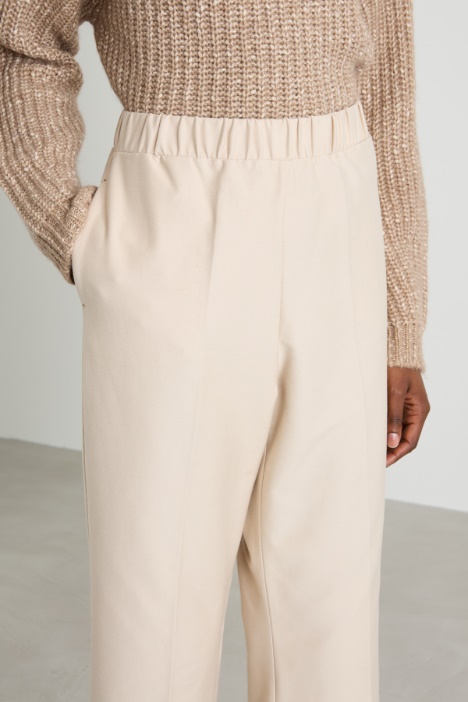 Pantaloni in jersey effetto denim