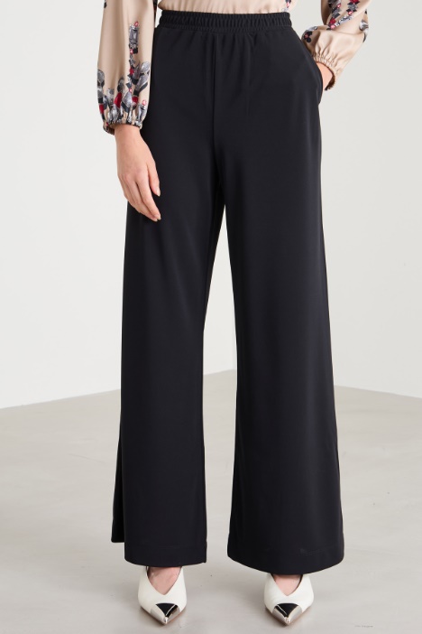 Pantaloni in jersey crépe