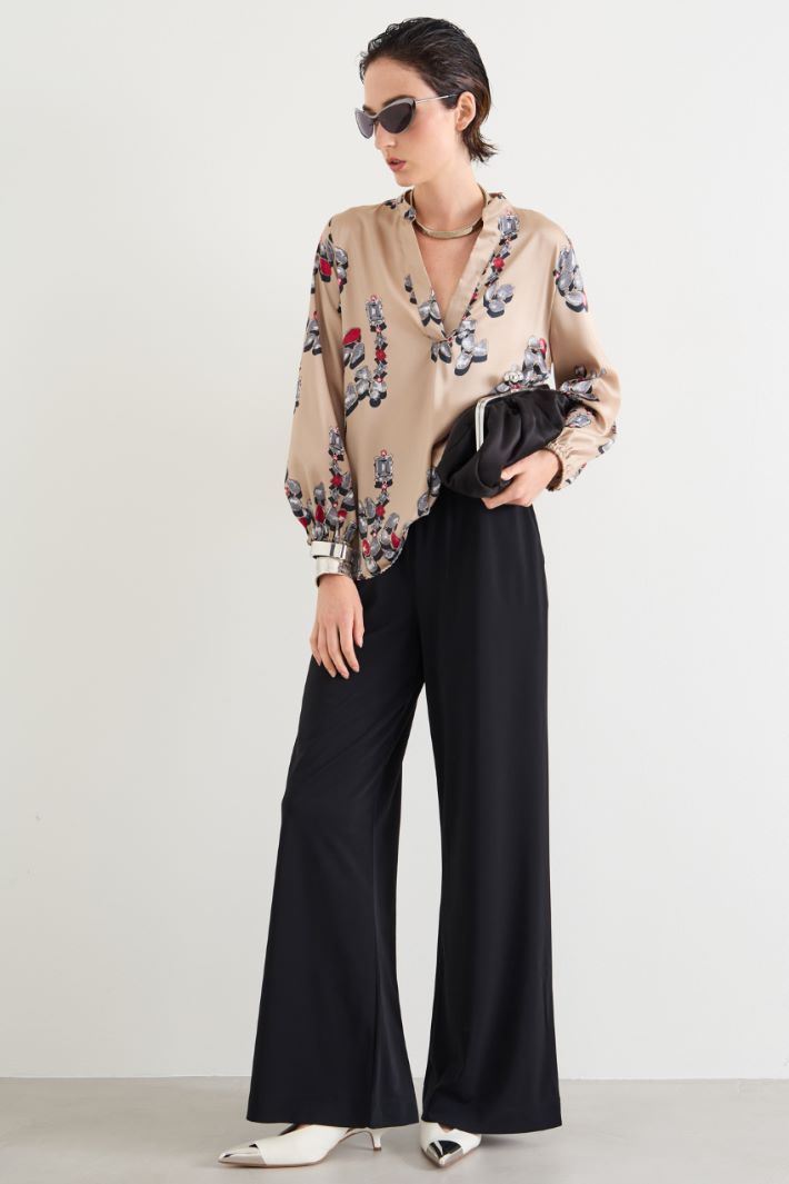 Pantaloni in jersey crépe Intrend
