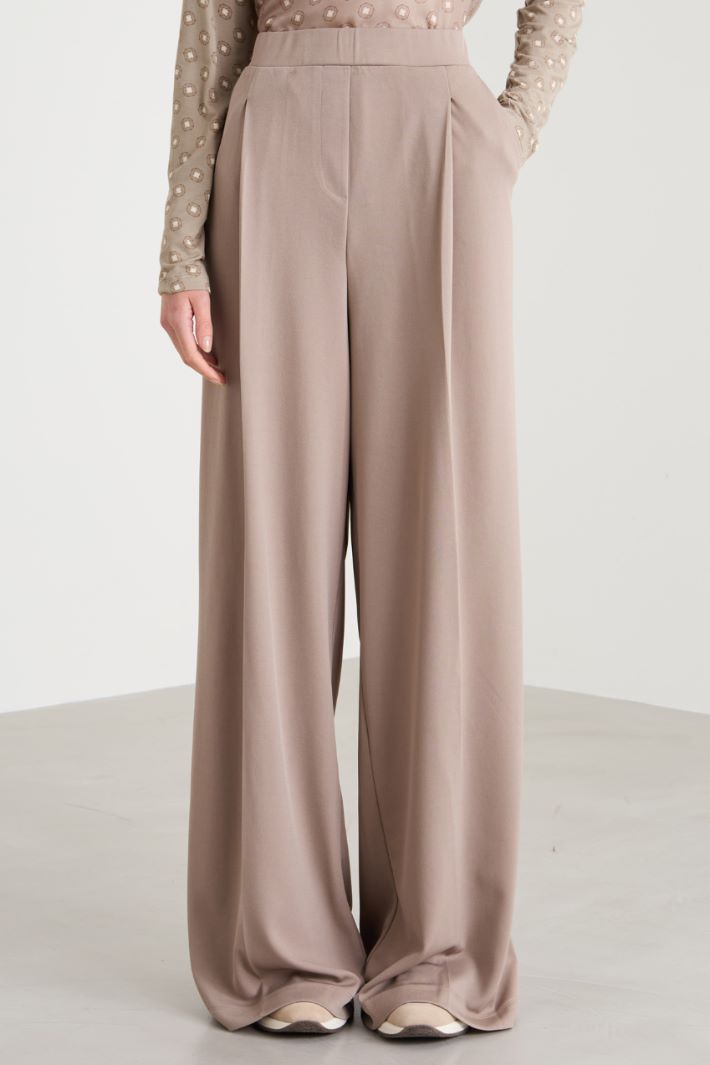 Pantaloni in jersey con pinces Intrend - 2