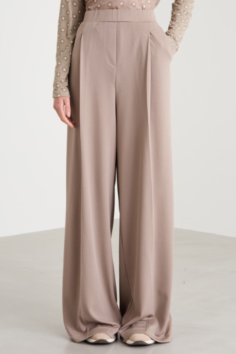 Pantaloni in jersey con pinces