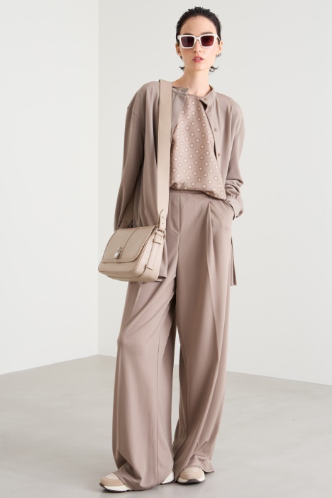 Pantaloni in jersey con pinces Intrend