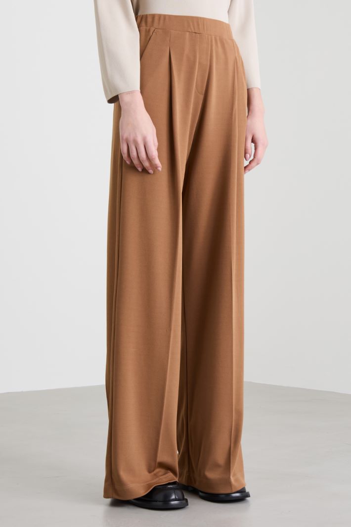 Pantaloni in jersey con pinces Intrend - 2