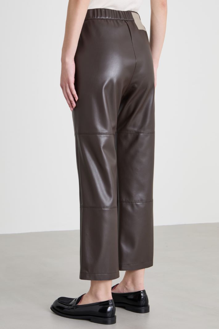 Pantaloni flare in similpelle Intrend - 3