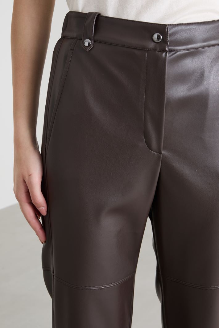 Pantaloni flare in similpelle Intrend - 4