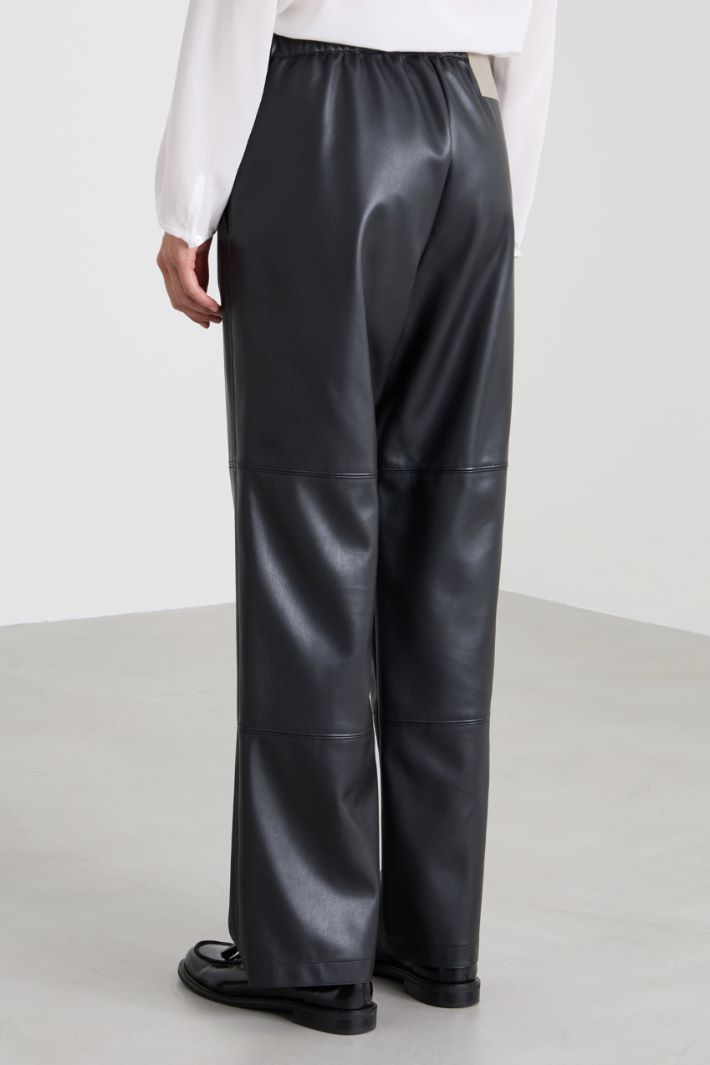 Pantaloni flare in similpelle Intrend - 3