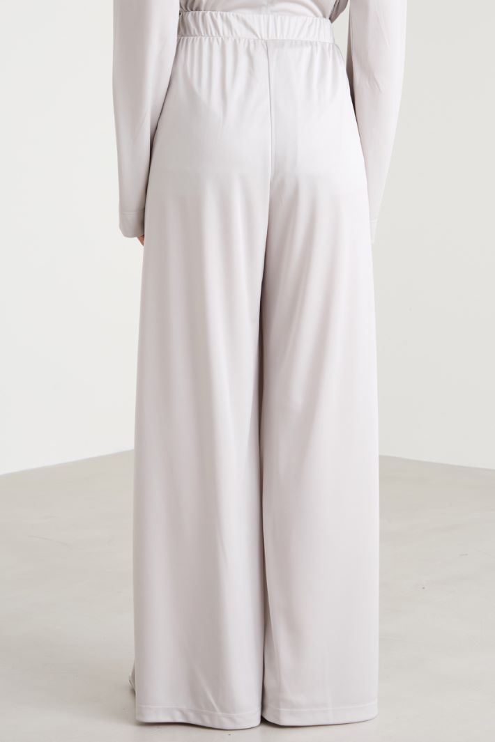 Pantaloni in jersey fluido satin Intrend - 3