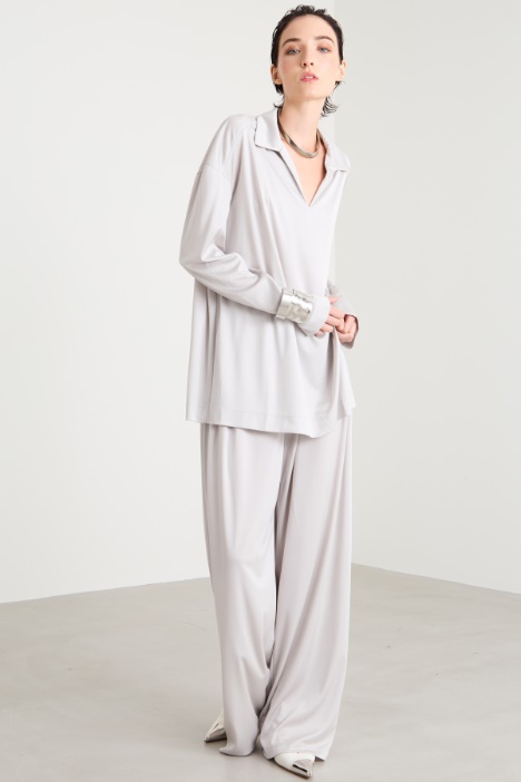 Pantaloni in jersey fluido satin Intrend