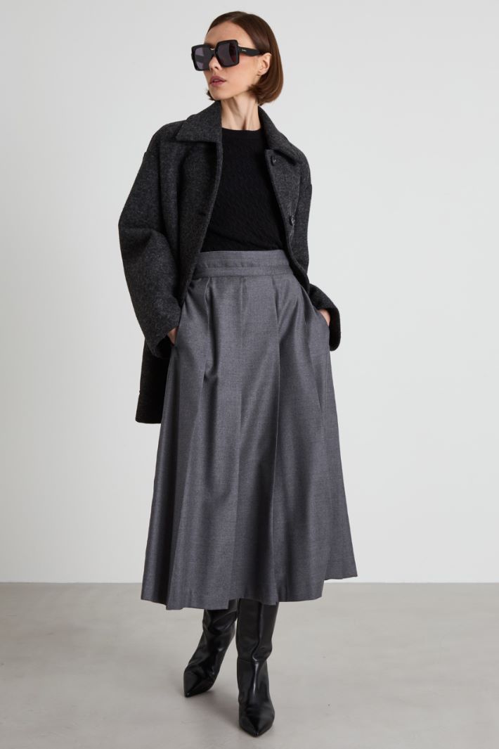 Felt effect wool coat Intrend