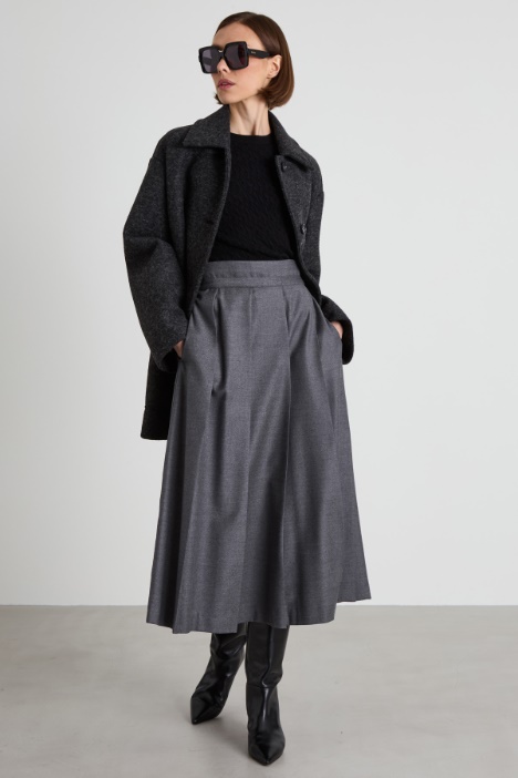 Felt effect wool coat Intrend