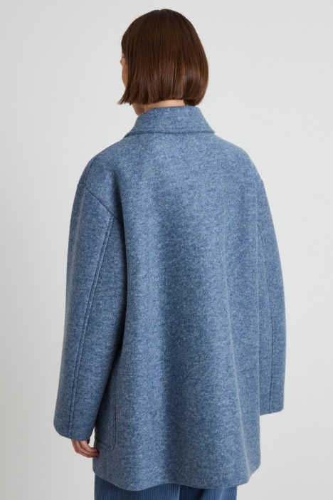 Cappotto di lana effetto feltro