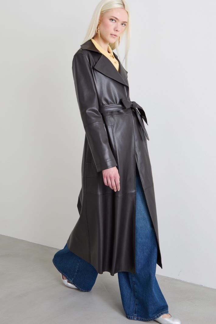 Faux leather trench Intrend - 2