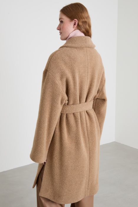 Cappotto a vestaglia bouclé