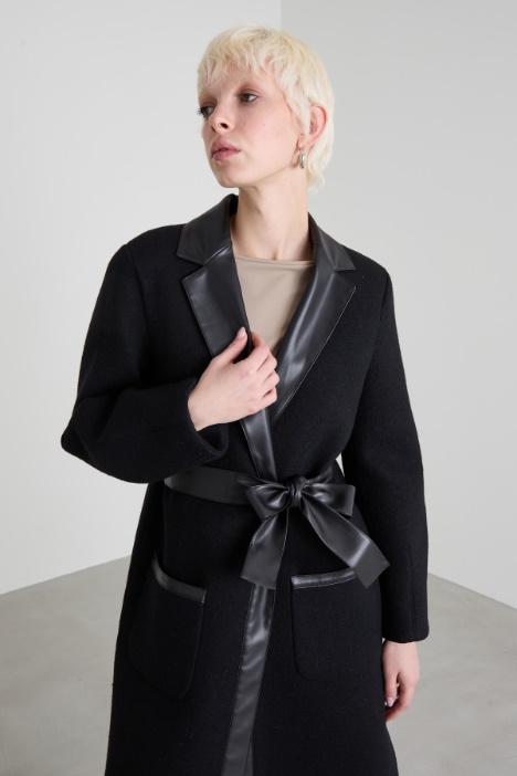 Cappotto a vestaglia in jersey