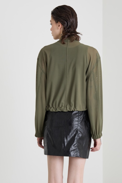 Bomber in tulle tecnico