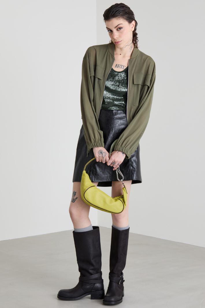 Bomber in tulle tecnico