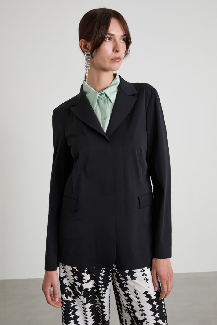 Blazer in jersey tecnico