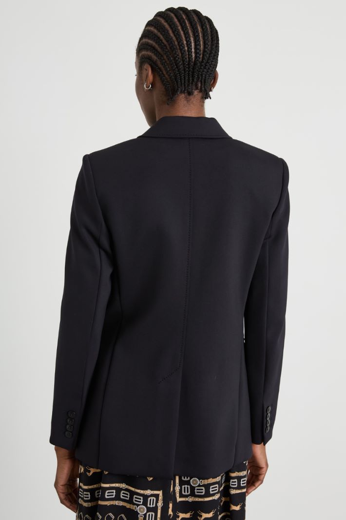 Blazer in jersey compatto