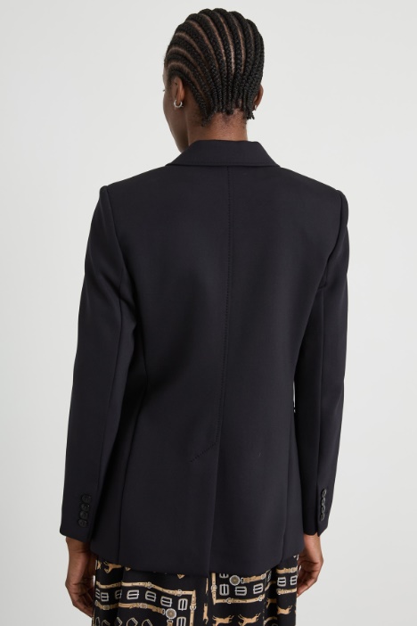 Blazer de punto compacto