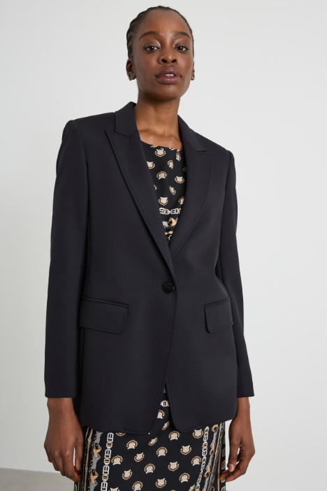 Compact jersey blazer Intrend