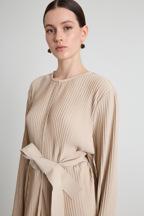 Giacca in jersey plissè