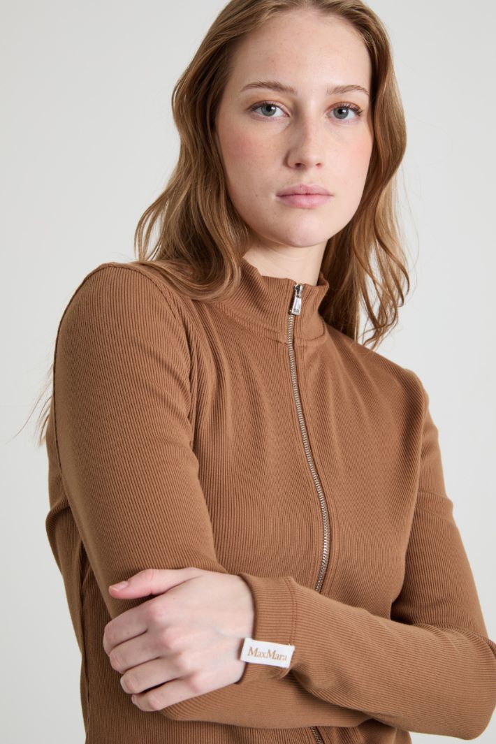Cardigan con zip